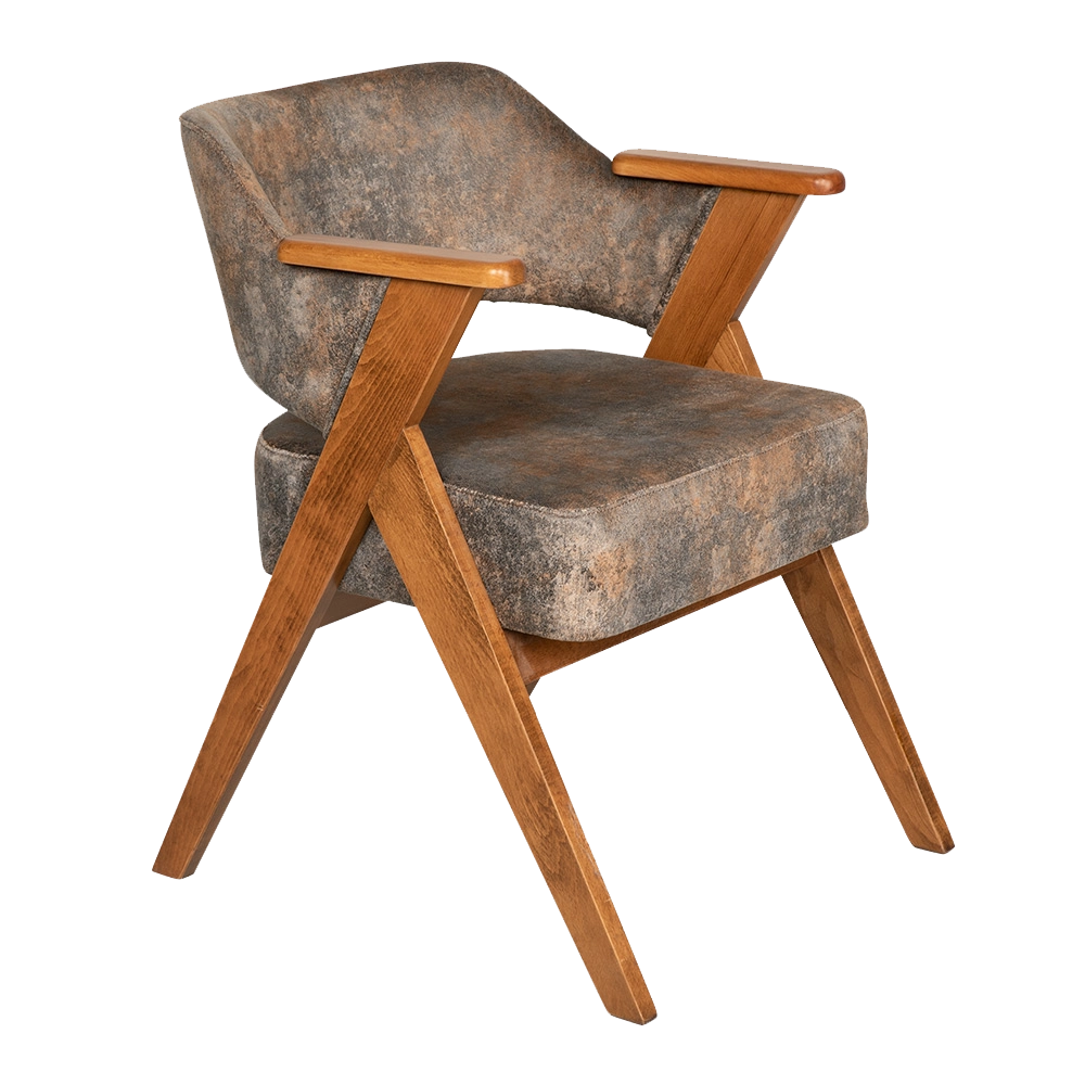 Santana Ahşap Kollu Cafe Sandalyesi