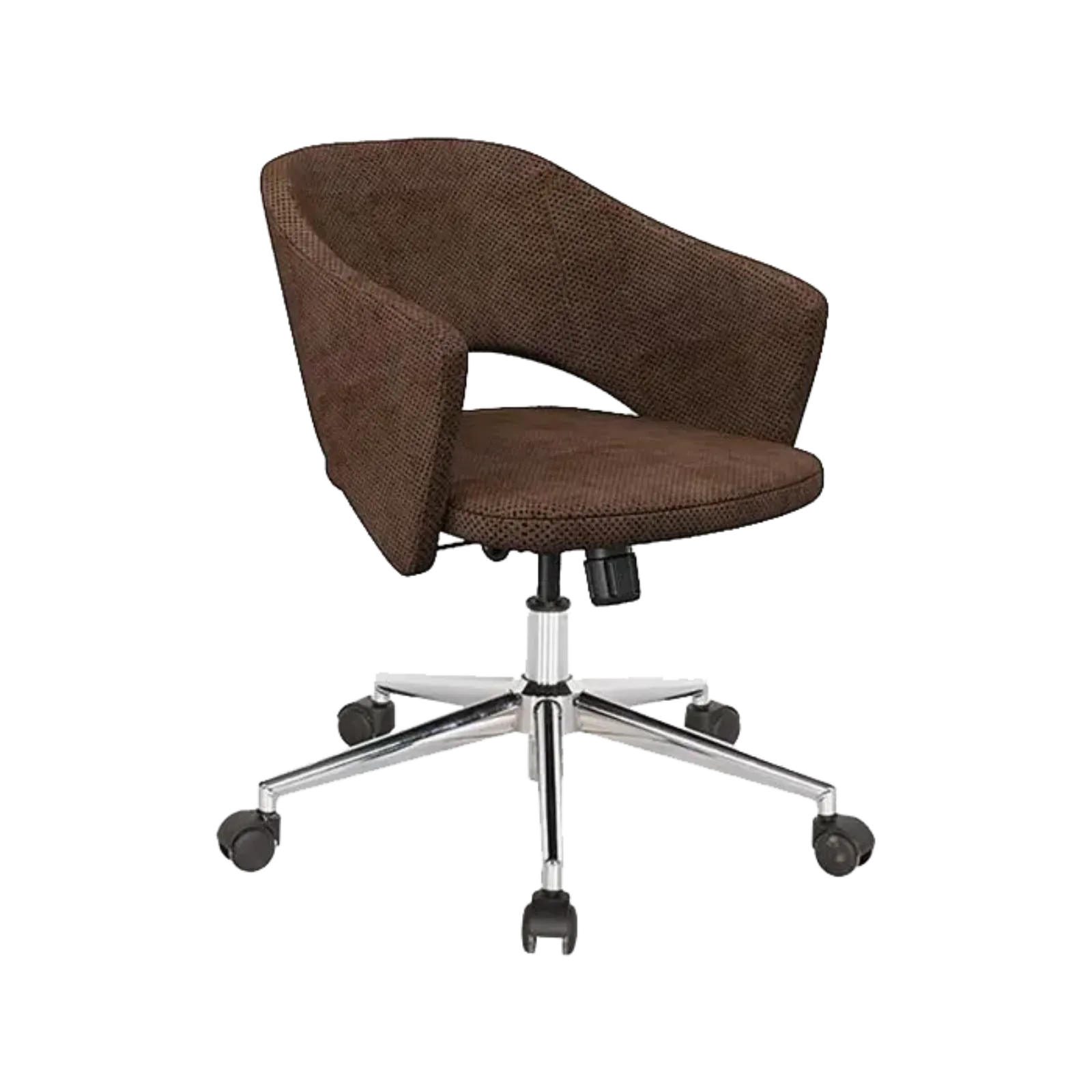 POLİ TİLT MEKANİZMALI KROM METAL 5'Lİ YILDIZ AYAK TEKERLEKLİ TOPLANTI KOLTUĞU