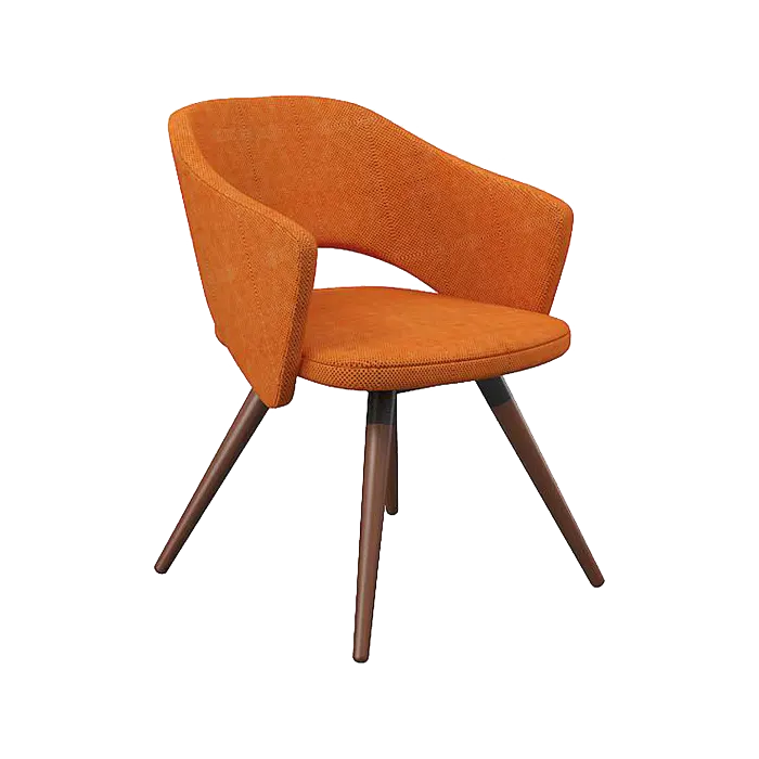 POLİ TORNA AYAKLI TURUNCU BEKLEME VE MİSAFİR SANDALYE